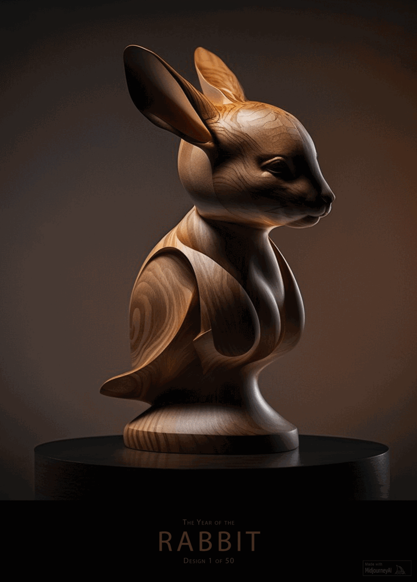 CaliCoin.io | 3D Zodiac Ethereal Rabbit 1 of 50